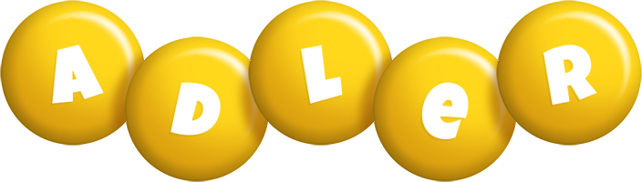 Adler candy-yellow logo