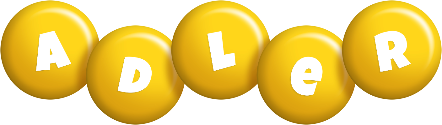 Adler candy-yellow logo
