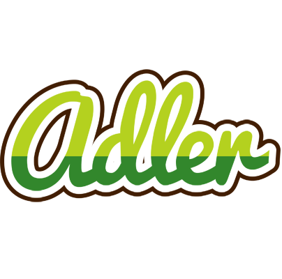 Adler golfing logo