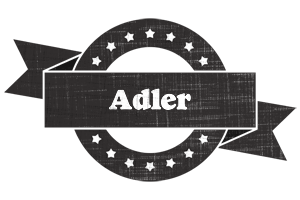 Adler grunge logo