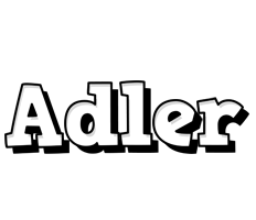 Adler snowing logo