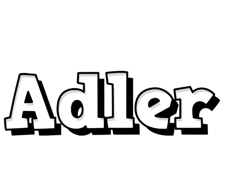 Adler snowing logo