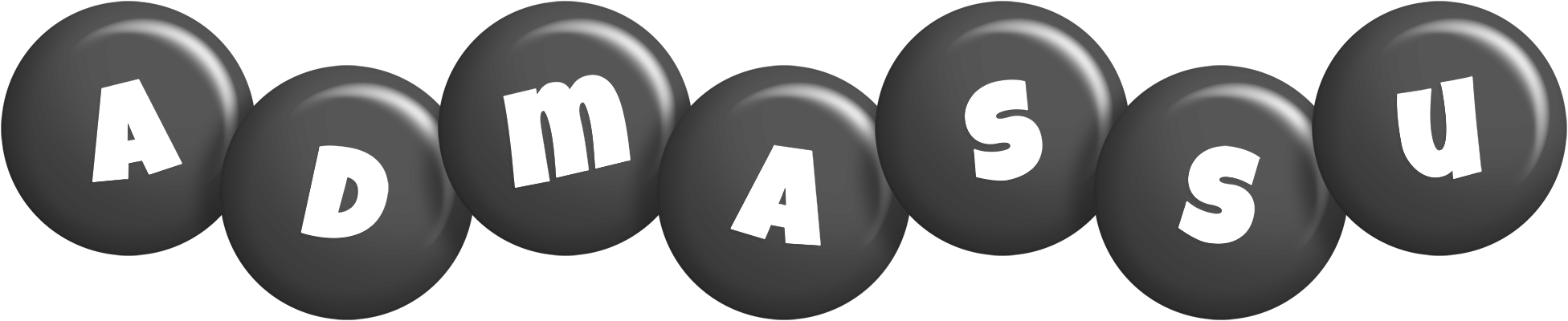 Admassu candy-black logo