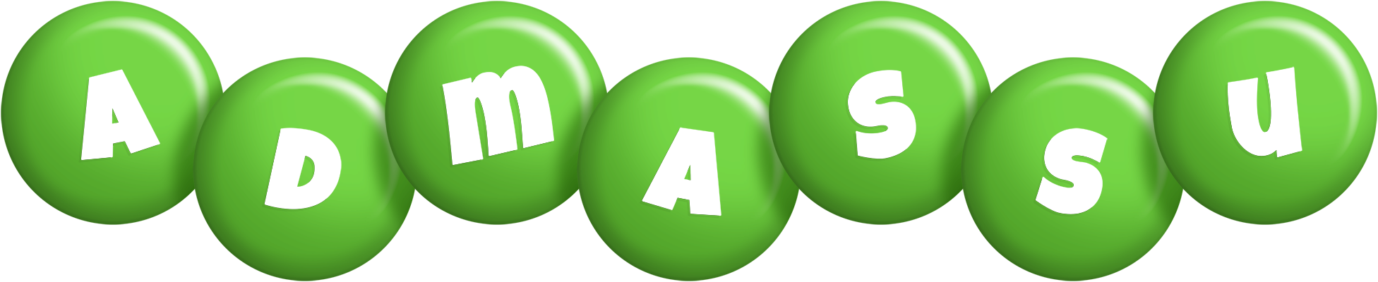 Admassu candy-green logo