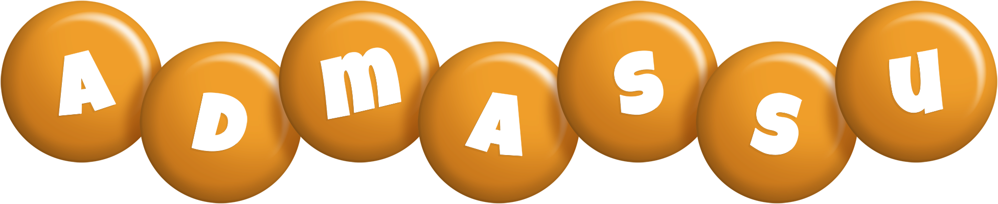 Admassu candy-orange logo