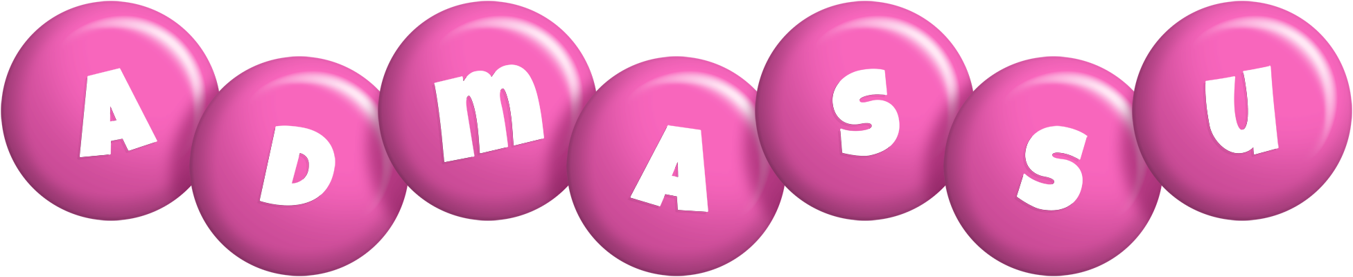 Admassu candy-pink logo