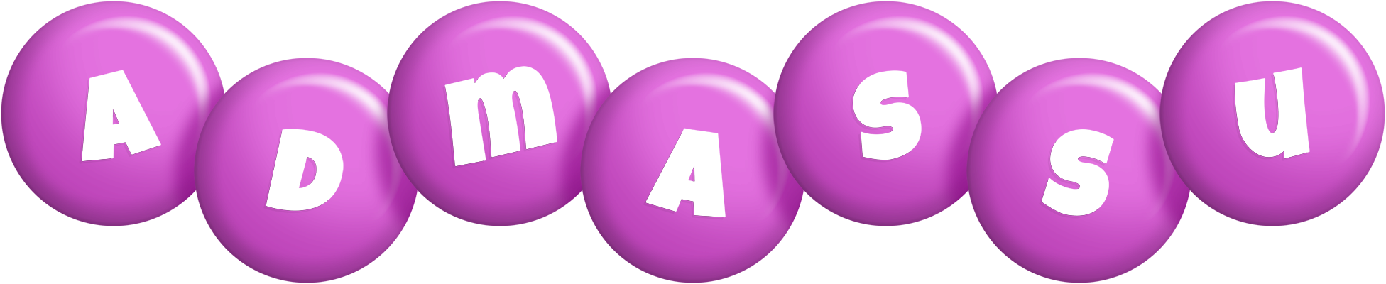 Admassu candy-purple logo