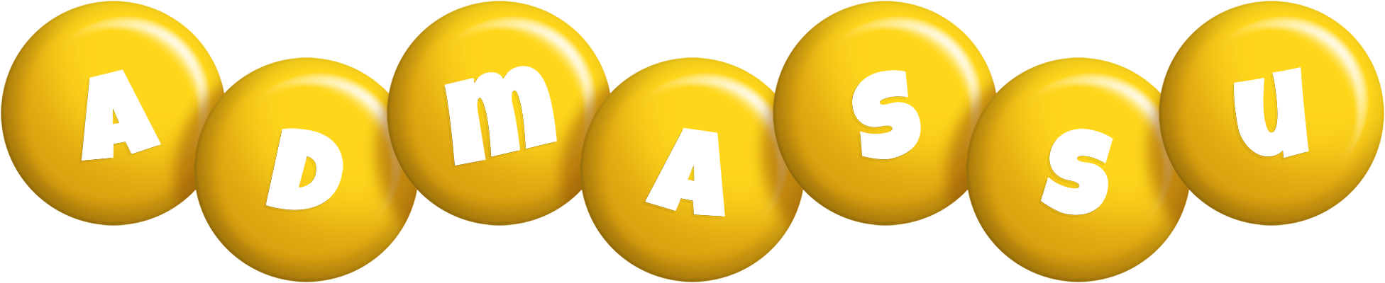 Admassu candy-yellow logo