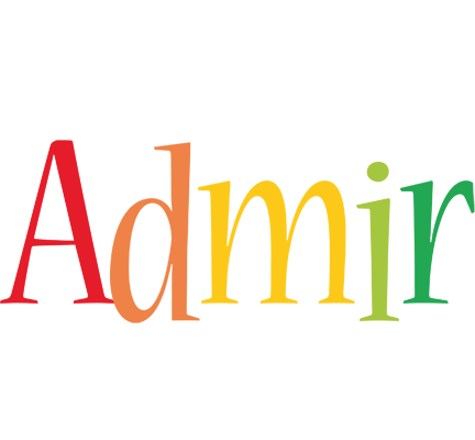 Admir birthday logo
