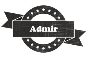 Admir grunge logo