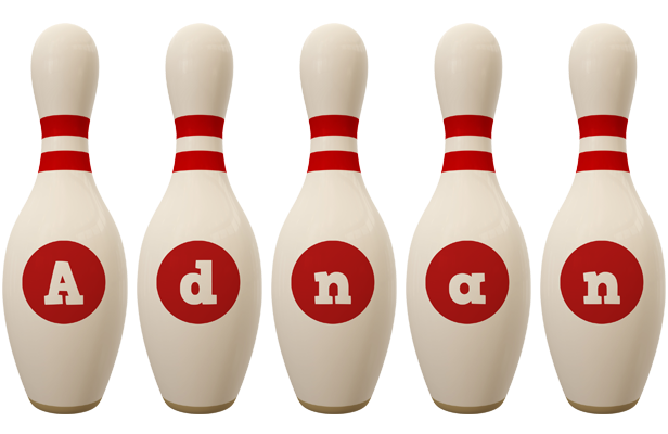 Adnan bowling-pin logo