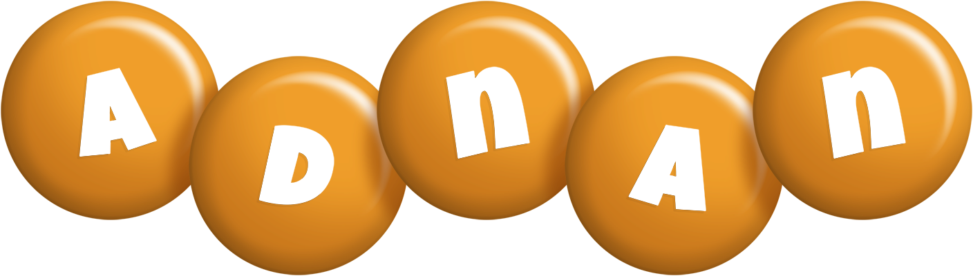 Adnan candy-orange logo
