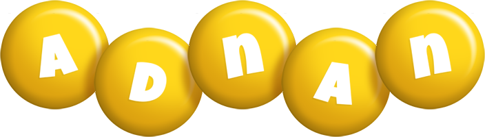 Adnan candy-yellow logo