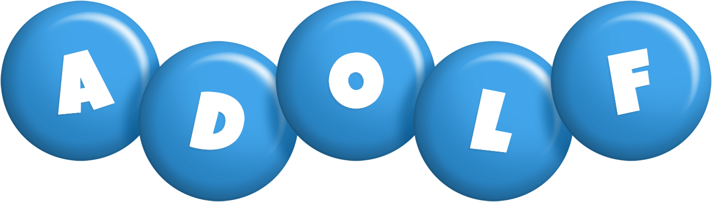 Adolf candy-blue logo