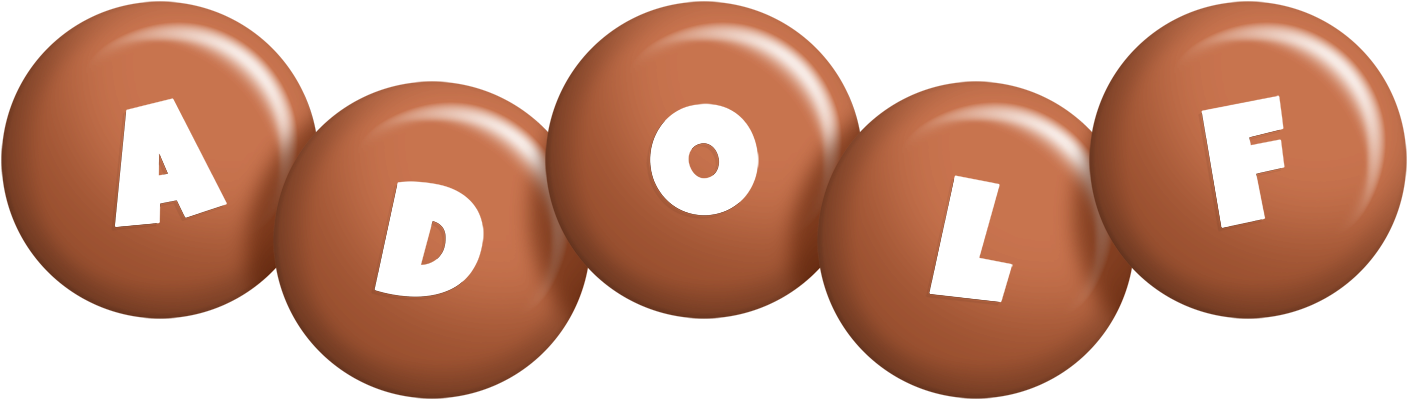 Adolf candy-brown logo