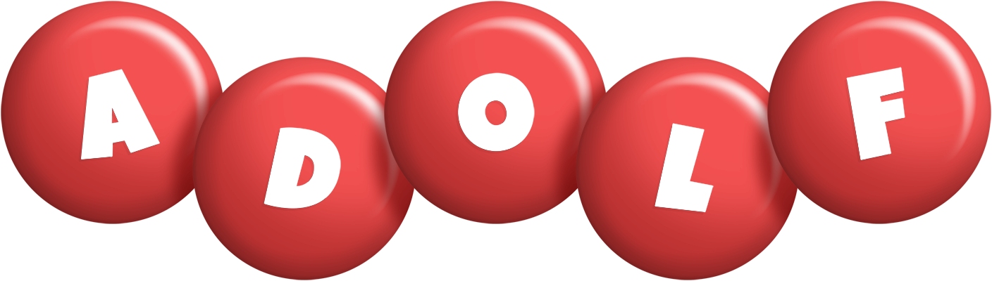 Adolf candy-red logo