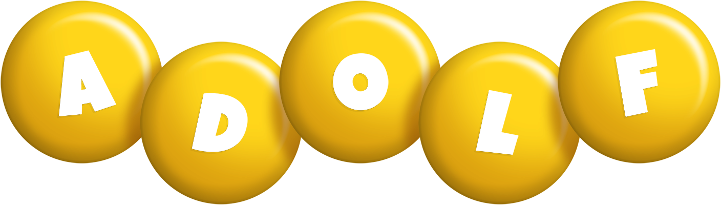 Adolf candy-yellow logo