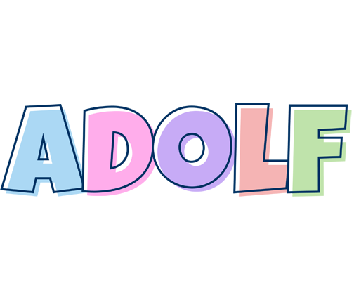 Adolf pastel logo