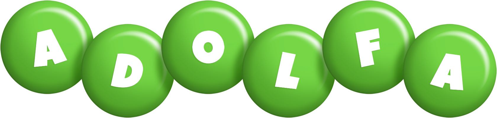 Adolfa candy-green logo