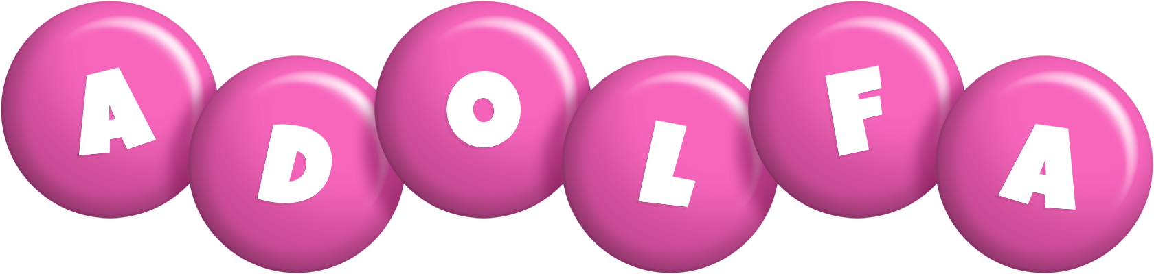 Adolfa candy-pink logo