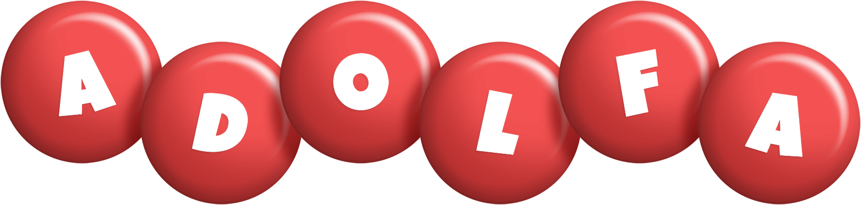 Adolfa candy-red logo