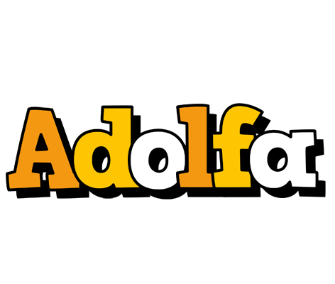 Adolfa cartoon logo