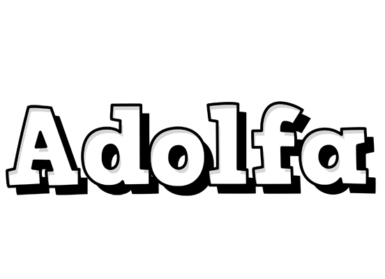 Adolfa snowing logo