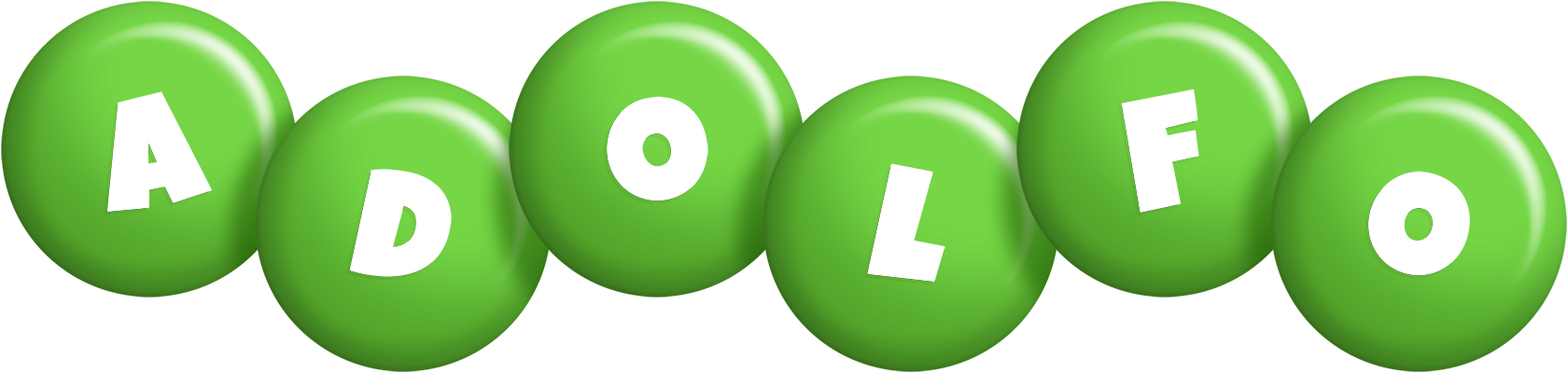Adolfo candy-green logo