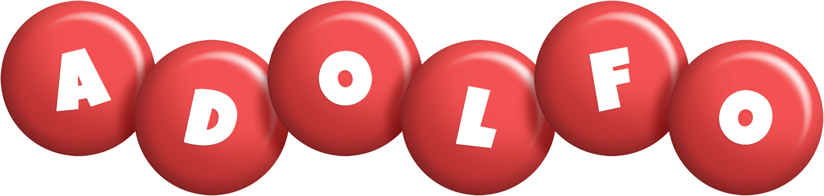 Adolfo candy-red logo