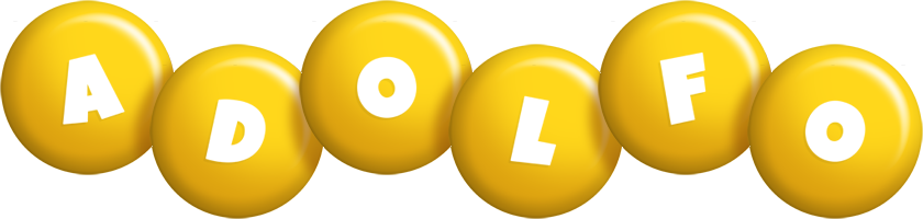 Adolfo candy-yellow logo