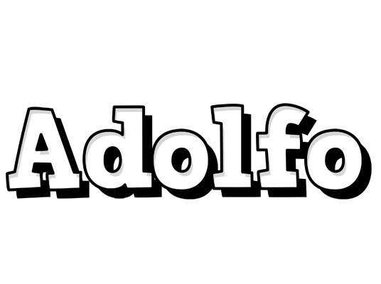 Adolfo snowing logo