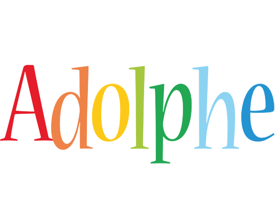 Adolphe birthday logo