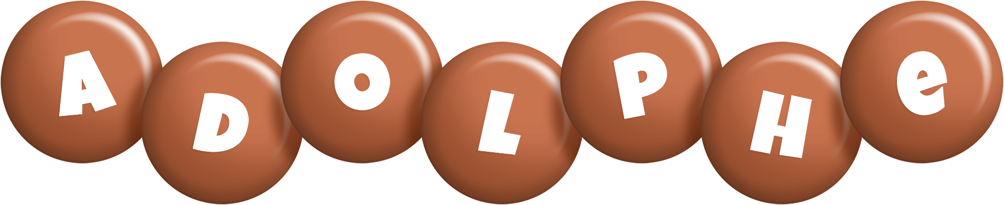 Adolphe candy-brown logo