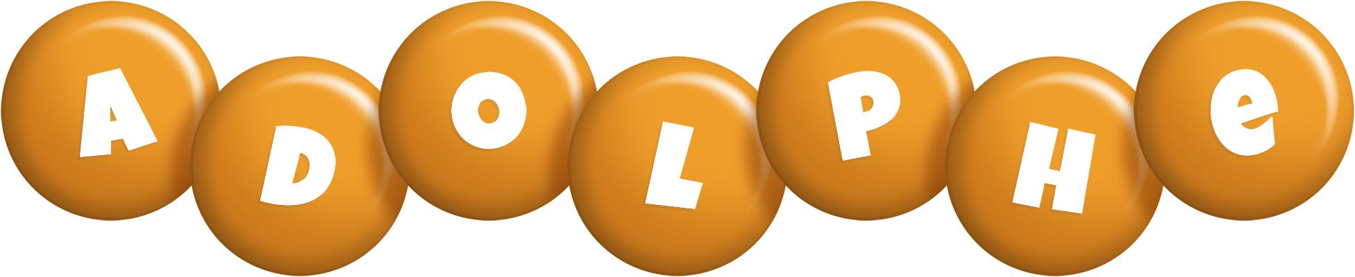 Adolphe candy-orange logo
