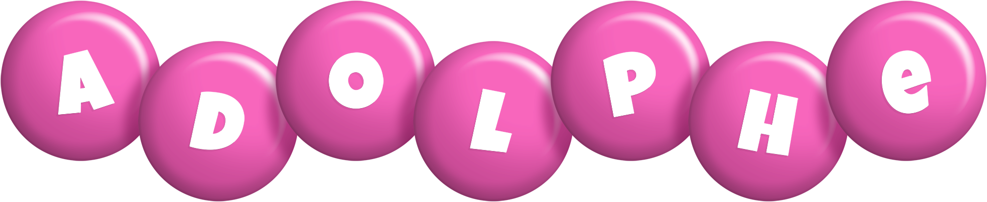 Adolphe candy-pink logo