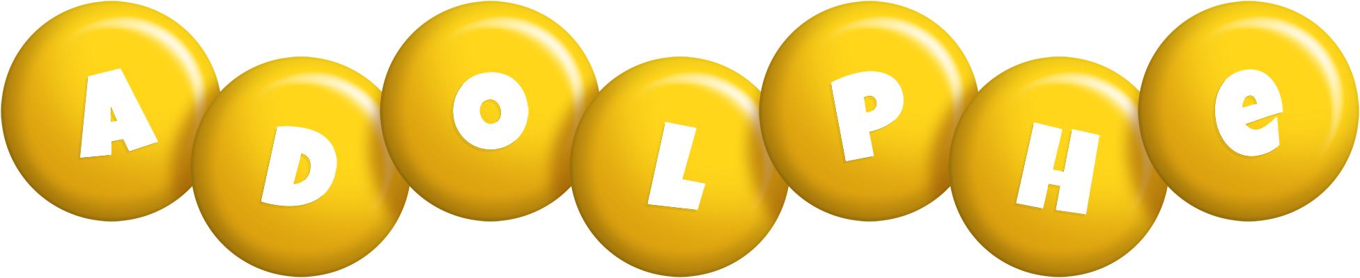 Adolphe candy-yellow logo