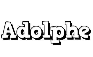 Adolphe snowing logo