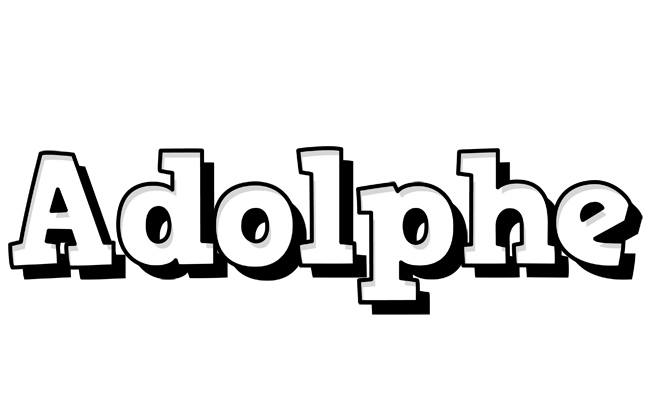 Adolphe snowing logo