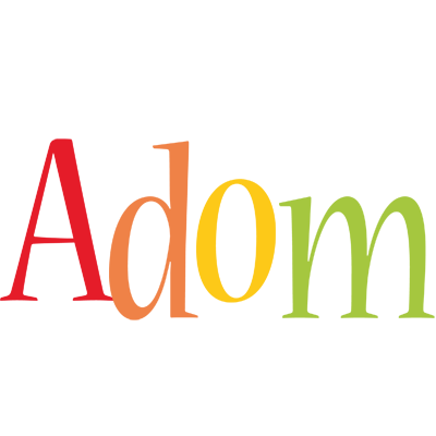 Adom birthday logo