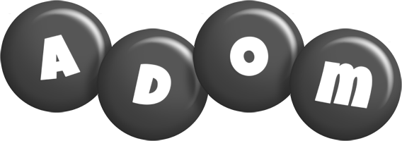 Adom candy-black logo