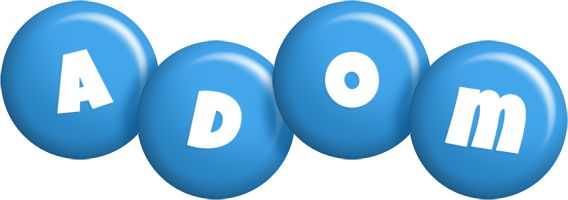 Adom candy-blue logo