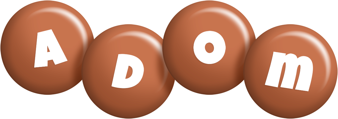 Adom candy-brown logo