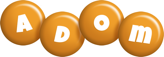 Adom candy-orange logo