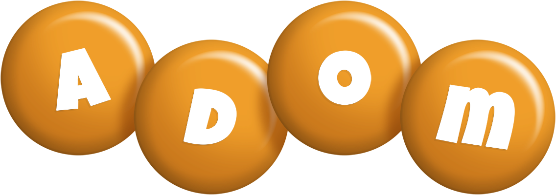 Adom candy-orange logo