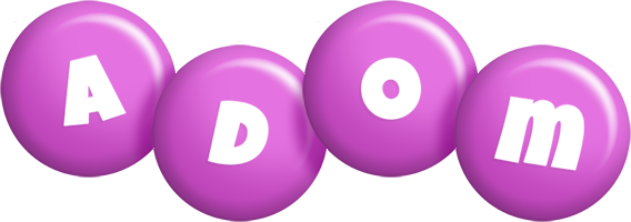 Adom candy-purple logo