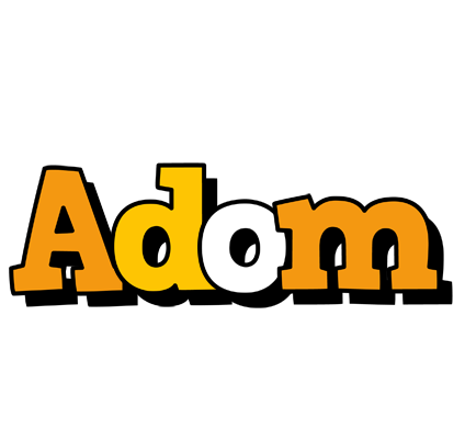 Adom cartoon logo