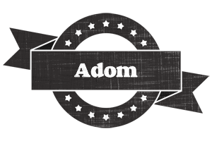 Adom grunge logo