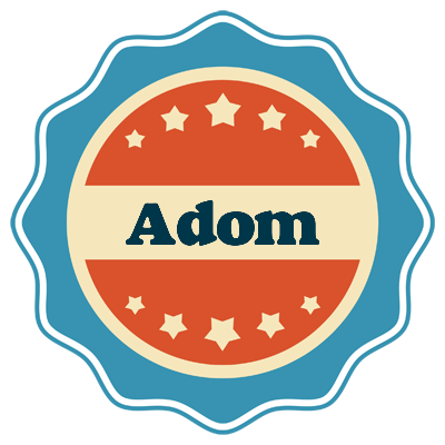 Adom labels logo