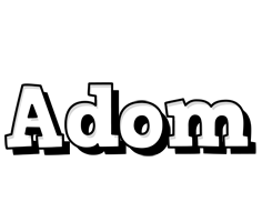 Adom snowing logo