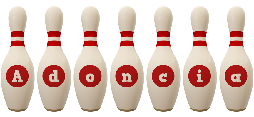 Adoncia bowling-pin logo